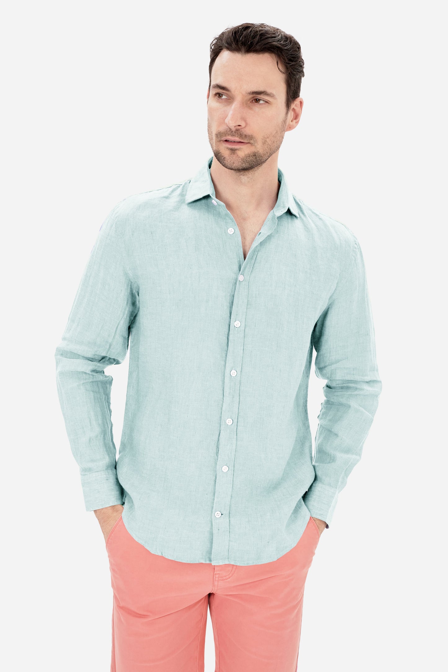 camisa 100%lino